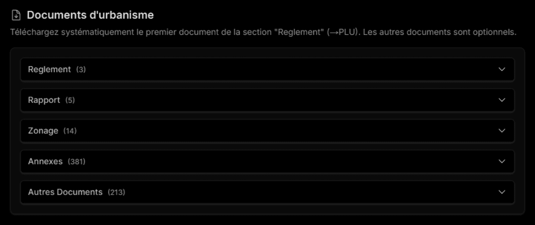 Documents d'urbanisme